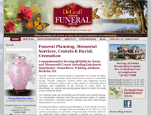 Tablet Screenshot of degrafffuneralhome.com